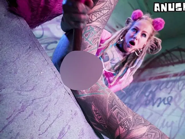 ANAL Mastrubation from Tattoo Girl Solo Double Penetration with Toys - ATM, goth, punk, DP - Anuskatzz Anal Video