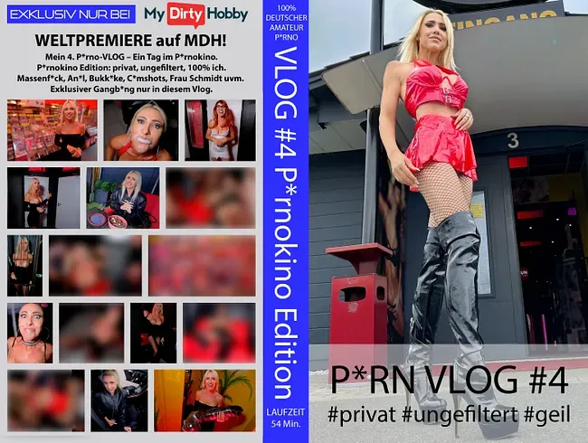 EXKLUSIVE PREMIERE | Mein Porno VLOG #4 – PORNOKINO Edition! privat-ungefiltert-geil! Exklusiver GB - Daynia Anal Video