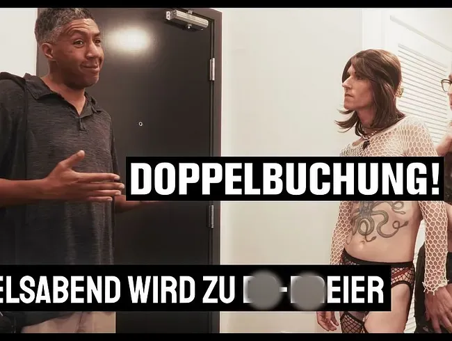 Doppelbuchung! Mädelsabend wird zum DP-Dreier mit Wildfremdem! - EmilyAdaireTS Anal Video