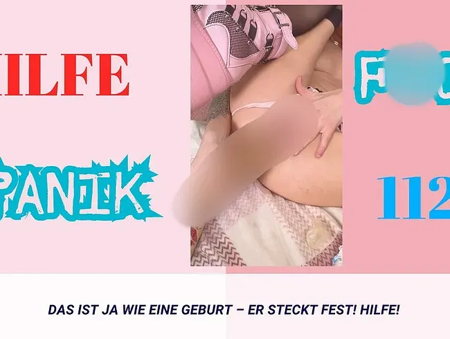 FSK 21! 100 % REAL! DAS IST JA WIE EINE GEBURT – ER STECKT FEST! HILFE! PANIK! NOTRUF? - Jenny_Stella Anal Video