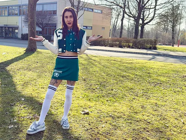 Vom Schulmädchen zur strengen Lehrerin, Berufsschüler Timo (18+) muss blank alle Löcher ficken!  - Jenny_Stella Anal Video