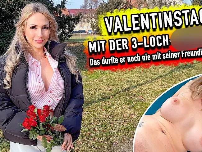 Valentinstag mit der 3-Loch-Stute ! Das durfte er noch nie mit seiner Freundin machen ! - Lisa_Sophie Anal Video