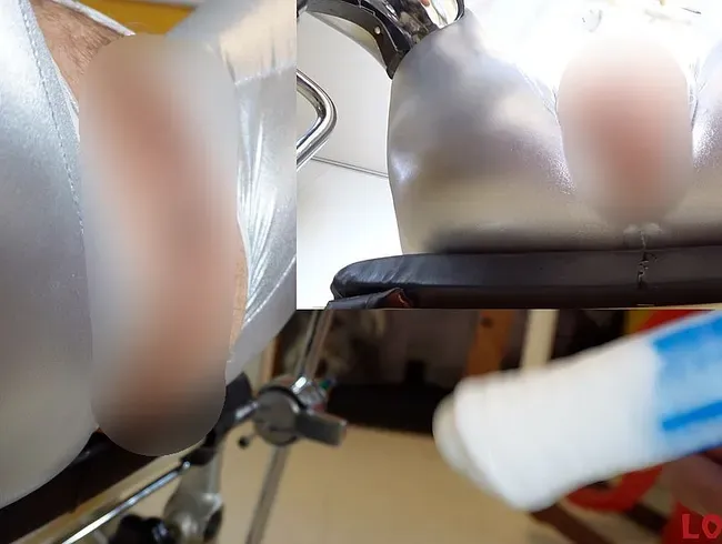 Auf dem Gyn-Stuhl – Doppelt gefickt mit Pferdedildo und Schwanz– Lautes Stöhnen beim Orgasmus - Love-Cat Anal Video