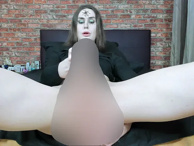 Halloween 2025. Anal dildo und Sperma. - Nickyjem Anal Video