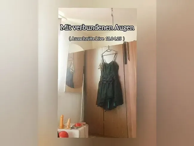 Mit verbundenen Augen Live - Strapsensklave Anal Video