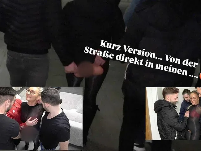 KurzVersion !!Von der Strasse direkt in meinen Arsch ! Geilster Sandwich Gangbang EVER !!!!! - Studentin-Aneta Anal Video