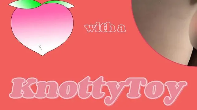 Analspiele mit einem KnottyToy (dieses KnottyToy dehnt meinen engen kleinen Arsch so gierig und süß) - Sweet_Sansarella