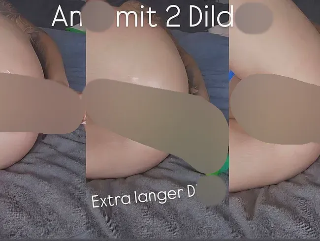 Anal mit 2 verschiedenen Dildos- mit Öl einmassiert - Nahaufnahme - x_lady_69 Anal Video