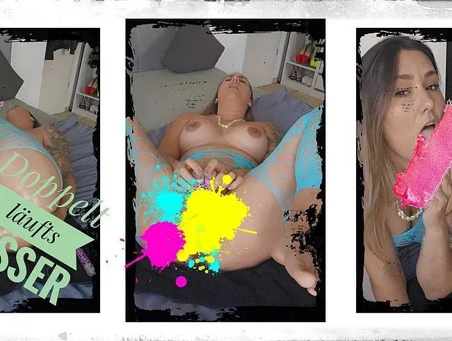 Doppelt gefickt mit Dildo Anal und Pussy - x_lady_69 Anal Video