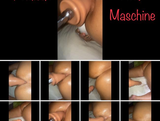 Harter tiefer Doggy Analfick mit Maschine